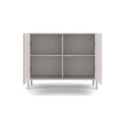 Komoda KAMARO 2D SLIM KASZMIR Lamele Front Ryflowany