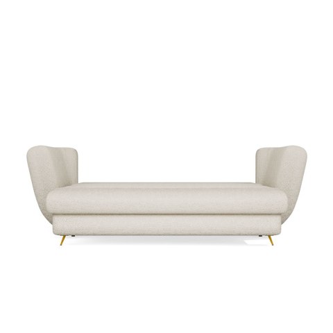 SOFA SARIS BEŻOWY NOGA ZŁOTA