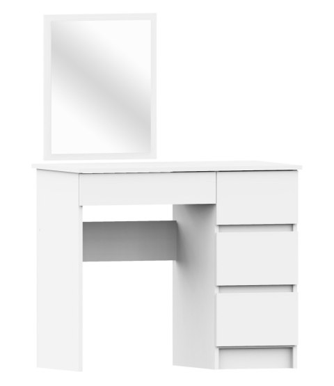 TOALETKA KOSMETYCZNA Z LUSTREM T-6/SL 500x600 PRAWA PK BIAŁA
