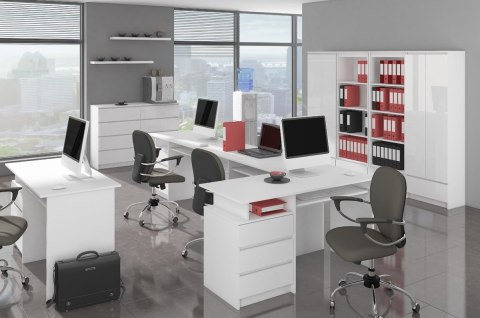 KOMODA K160 2D 4SZ CLP PK BIAŁY POŁYSK