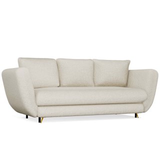 SOFA SARIS BEŻOWY NOGA ZŁOTA