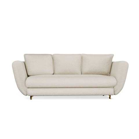 SOFA SARIS BEŻOWY NOGA ZŁOTA