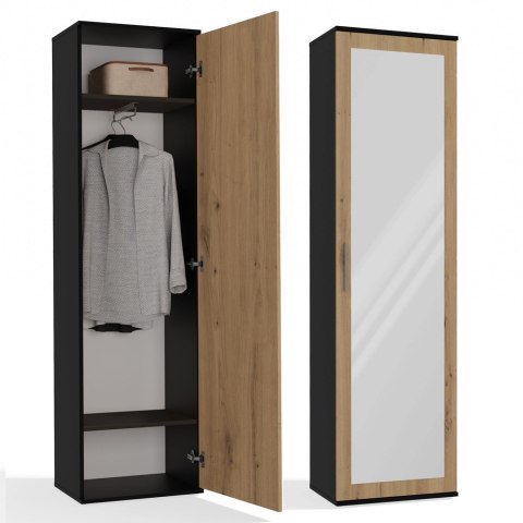 Szafa DUO ANTRACYT DĄB ARTISAN