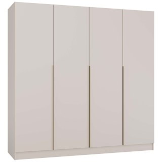 SZAFA SENSO 4D 200 CM 4 DRZWI ZŁOTE UCHWYTY DO SALONU SYPIALNI KASZMIR BEŻ