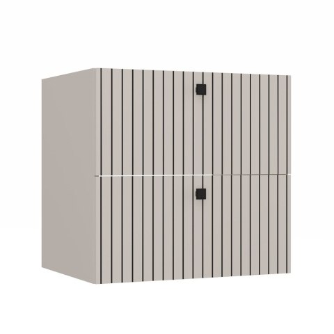 SZAFKA POD UMYWALKĘ TIGO 60 2S KASZMIR 2 SZUFLADY RYFLOWANY FRONT WISZĄCA