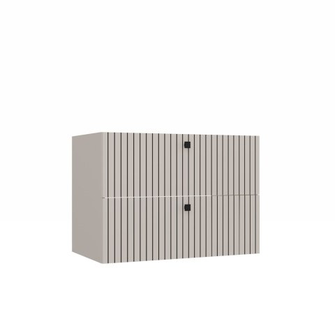 SZAFKA POD UMYWALKĘ TIGO 80 2S KASZMIR 2 SZUFLADY RYFLOWANY FRONT WISZĄCA