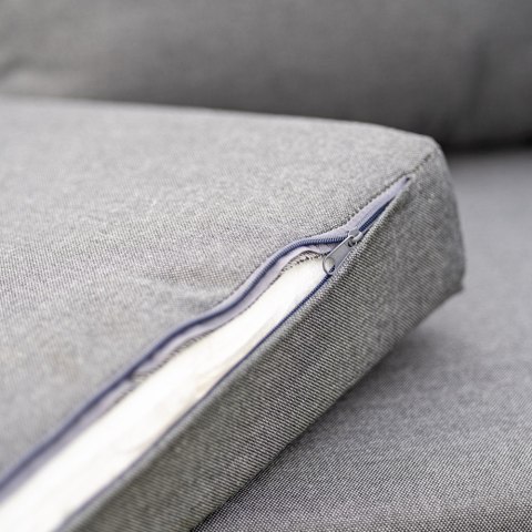 Zestaw Mebli Ogrodowych DUISBURG Sofa Fotel Stolik ANTRACYT / BRĄZOWY