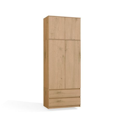 Nadstawka Na Szafę SD-90 DĄB ARTISAN Półka 90 cm Do Garderoby Pokoju
