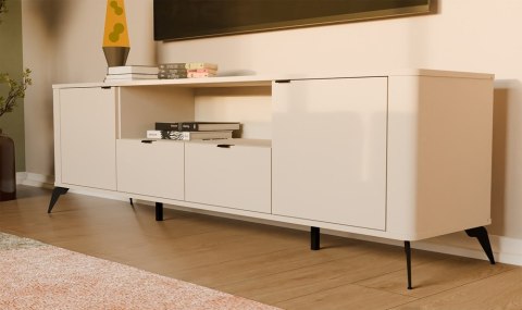 Szafka RTV CORDOBA 2D2S Kaszmir Beż Szafka Pod TV 2 Szuflady do Salonu