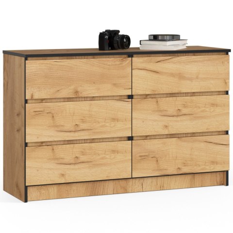 KOMODA K120 6SZ CLP PK DĄB CRAFT