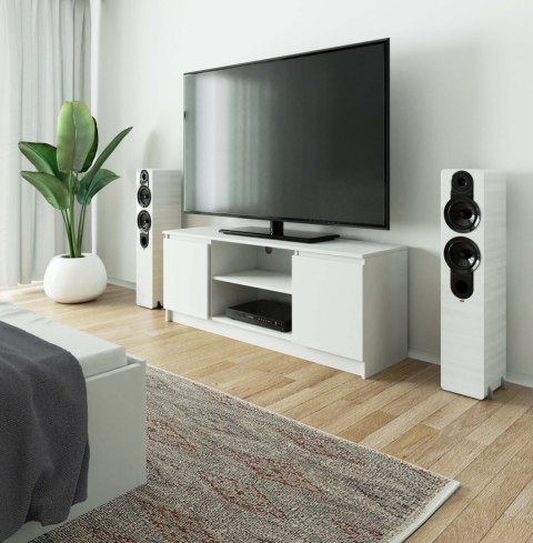 SZAFKA RTV 140 cm 2D 1P BIAŁA