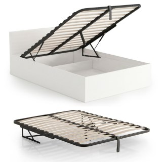 Stelaż metalowy do łóżka 120x200 cm z mechanizmem podnoszenia 28 listew dzielony
